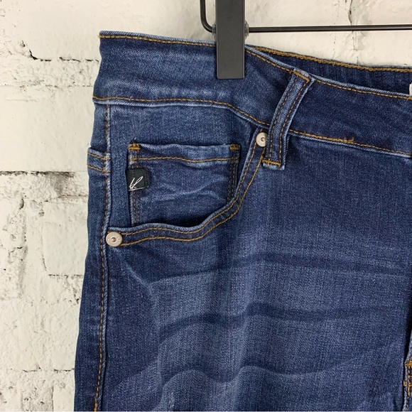 KanCan Saskia Distressed Dark Wash Skinny Jeans XL - Picture 7 of 14